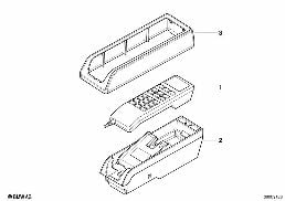 Delar biltelefon mellersta konsol diagram for BMW 3 Series E36 328i