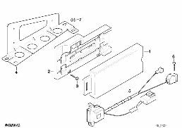 SINGLE PARTS F TRUNK CAR TELEPHONE diagram for BMW 8 Series E31 850Ci