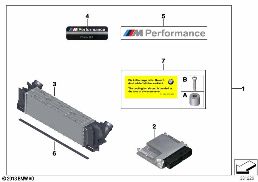 POWER KIT FOR M PERFORMANCE SPORT BRAKES diagram for BMW 3 Series F30 330dX