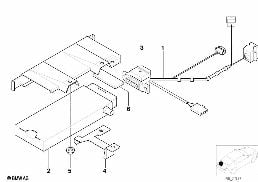 Pièces pour SA 629 - coffre à bagages diagram for BMW 5 Series E39 525td