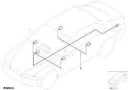 Faisceau de haut-parleur diagram for BMW 5 Series E39 525td