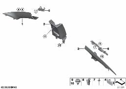 TRIM PANEL A- / B- / C-COLUMN diagram for BMW 4 Series F32 428i