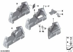 REVESTIM.COMPART.D.EQUIPAJES dcha. diagram for BMW 5 Series F10 LCI 530d