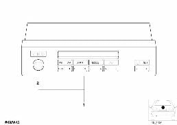 Système d'information radio intégré diagram for BMW 5 Series E39 525td