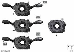Centrum sterowania kolumny kierownicy diagram for BMW MINI F56 LCI JCW