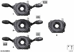 Kumanda merkezi, Direksiyon kolonu diagram for BMW MINI Clubman F54 LCI Cooper