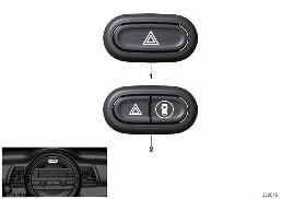 Przełącznik św. awar./syst. asyst. kier. diagram for BMW MINI F56 LCI JCW