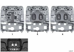 Przełącznik centrum funkc. dachu FZD diagram for BMW MINI F56 LCI JCW