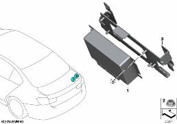 Μον.ελέγχ. ελεγχ.μπλοκ.διαφορ.πίσ.άξονα diagram for BMW 3 Series F80 M3 M3