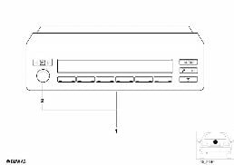 Affichage multi-informations diagram for BMW 5 Series E39 525td