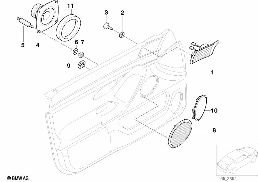SINGLE PARTS F FRONT DOOR LOUDSPEAKER