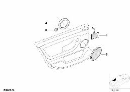 SINGLE PARTS F REAR DOOR LOUDSPEAKER