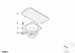 SINGLE PARTS F REAR HELF LOUDSPEAKER