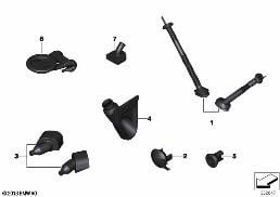 各种套管 diagram for BMW 5 Series F10 LCI 530dX