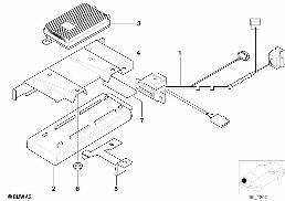 Pièces pour SA 625 - coffre à bagages diagram for BMW 5 Series E39 525td