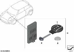 RADIO REMOTE CONTROL diagram for BMW MINI Cabrio F57 LCI JCW