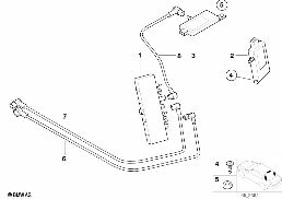 Elementy pojedyncze anteny zbiorczej diagram for BMW 5 Series E39 520d