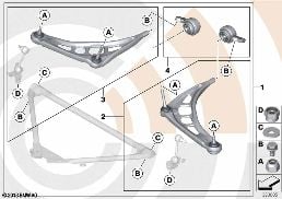 SERVICE KIT CONTROL ARM / VALUE LINE diagram for BMW 3 Series E46 318i