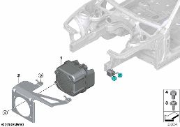 車両サウンド ジェネレーター diagram for BMW 3 Series F30 Hybrid 3