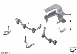 电线束覆盖层 / 电缆盒 diagram for BMW 5 Series F10 LCI 530dX