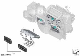 Radiador diagram for BMW X6 F16 35iX