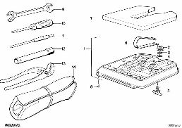 TOOL BOX SMALL diagram for BMW 3 Series E30 320i