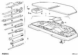 TOOL BOX LARGE diagram for BMW 3 Series E30 320i