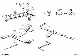 LIFTING JACK diagram for BMW 5 Series E12 520