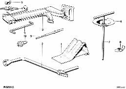 CAR TOOL/LIFTING JACK diagram for BMW 7 Series E23 732i