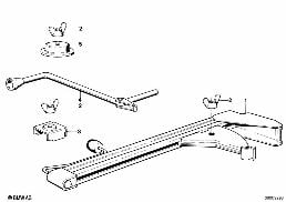 CAR TOOL/LIFTING JACK diagram for BMW 3 Series E21 320i