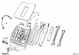 กล่องเก็บเครื่องมือ เล็ก diagram for BMW 5 Series E12 530i