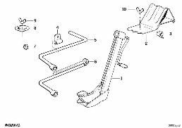Bordwerkzeug/Wagenheber diagram for BMW 7 Series E32 750iL