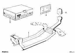TRAILER HITCH WITH FIXED BALL HEAD
