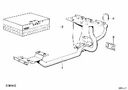 TRAILER HITCH WITH FIXED BALL HEAD diagram for BMW 2500-3.3Li 2800