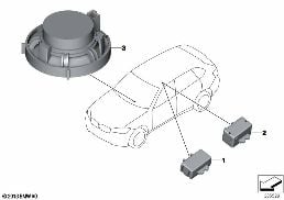 單個組件 免提電話 diagram for BMW X5 F15 40eX
