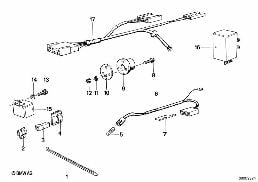 WIRING SET TRAILER COUPLING diagram for BMW 3 Series E21 320