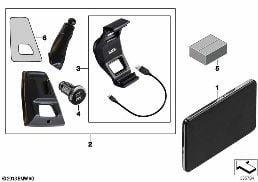 BMW CLICK&DRIVE WITH NAVIGATION PORTABLE diagram for BMW 4 Series F33 425d