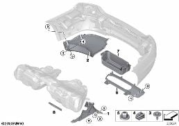 UNDERBODY PANELING, REAR diagram for BMW 5 Series F07 GT LCI 530dX