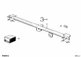 TRAILER COUPLING diagram for BMW 3 Series E30 320i