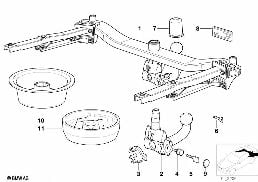 TRAILER COUPLING diagram for BMW 3 Series E36 323i