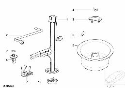 Bordverktyg/Vagnlyftare diagram for BMW 3 Series E36 323i