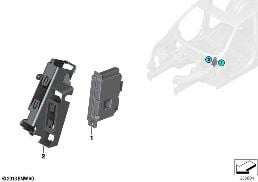 ECU FOR CAMERA-BASED DRIVER SUPPORT diagram for BMW X5 F15 40eX