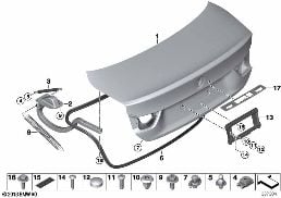 TRUNK LID diagram for BMW 4 Series F32 425d