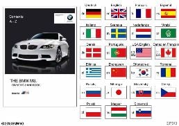 사용설명서 E92/E93 M3 iDrive 미장착 diagram for BMW 3 Series E92 M3