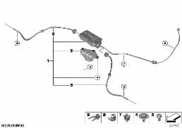 PARKING BRAKE/ACTUATOR diagram for BMW X5 F15 25d