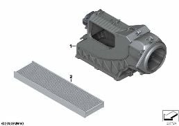 Μικροφίλτρο / τμήματα κελύφους diagram for BMW MINI R56 One