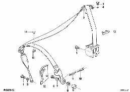 FRONT SAFETY BELT MOUNTING PARTS