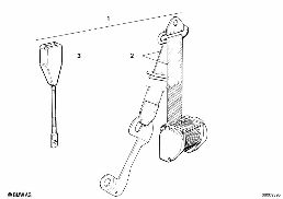 SAFETY BELT FRONT diagram for BMW 6 Series E24 635CSi