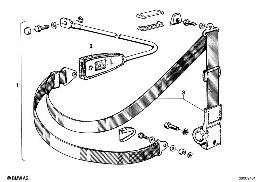 SAFETY BELT FRONT diagram for BMW 3 Series E21 316