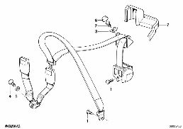 REAR SAFETY BELT MOUNTING PARTS